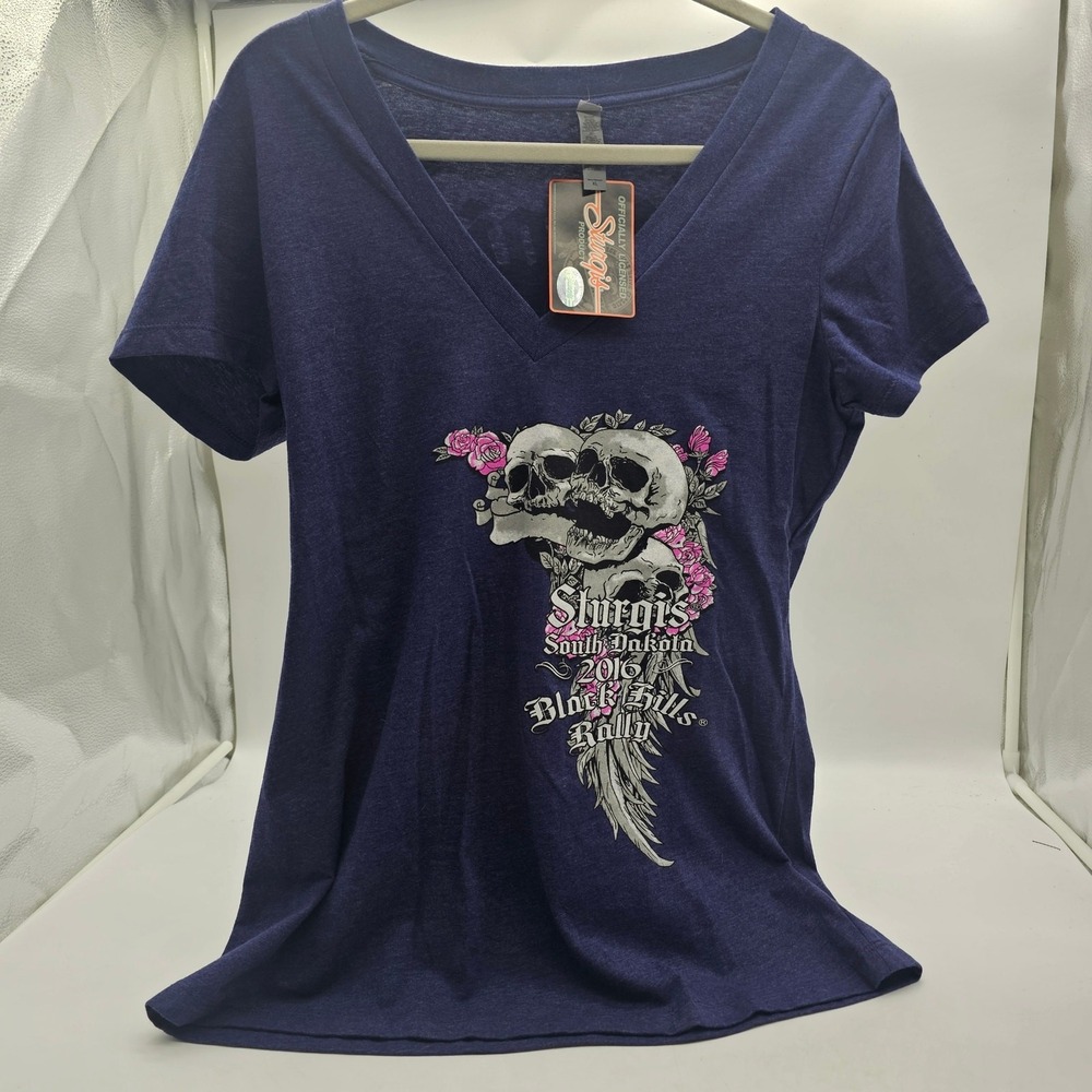 NWT Sturgis Motorcycle Rally XL Hot Leathers Apparel skull graphic shirt 2016